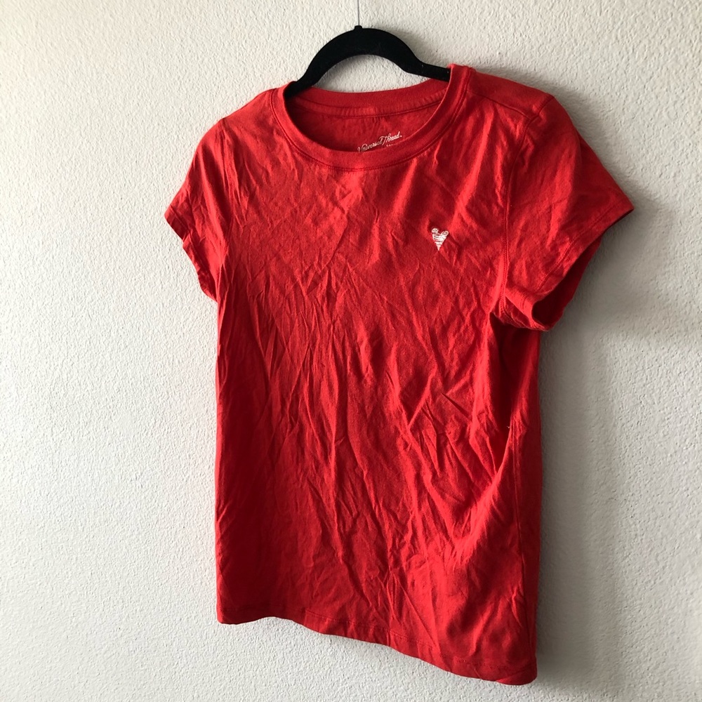 Red tee with heart